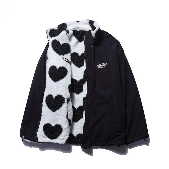 Azalea | Chaqueta Reversible con Corazones