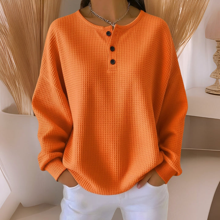 CLARA™ – SUDADERA CASUAL CON CUELLO PARA MUJER