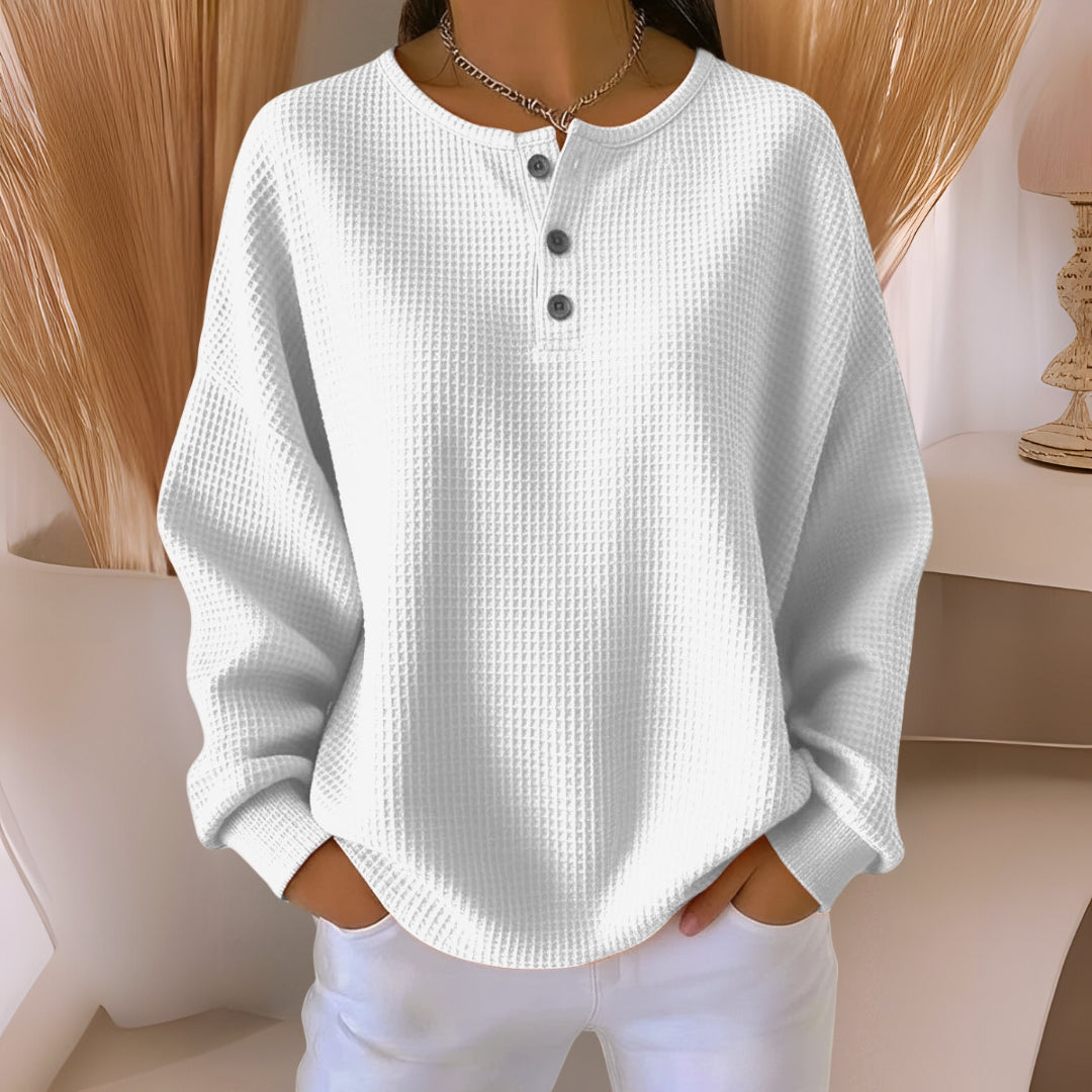 CLARA™ – SUDADERA CASUAL CON CUELLO PARA MUJER