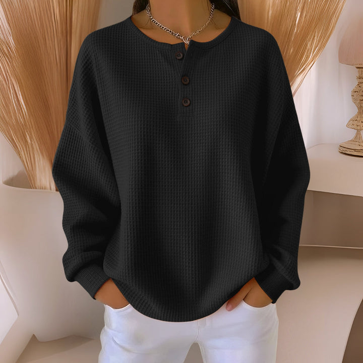 CLARA™ – SUDADERA CASUAL CON CUELLO PARA MUJER