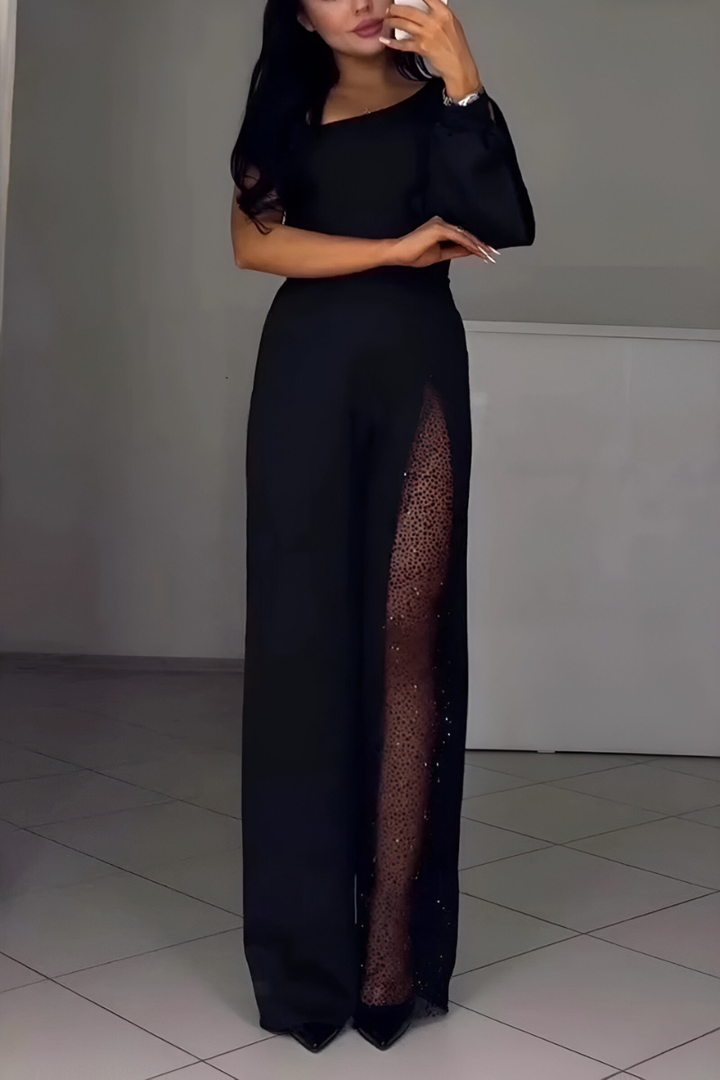 VALERIA – MONO ELEGANTE DE PIERNA ANCHA PARA MUJER