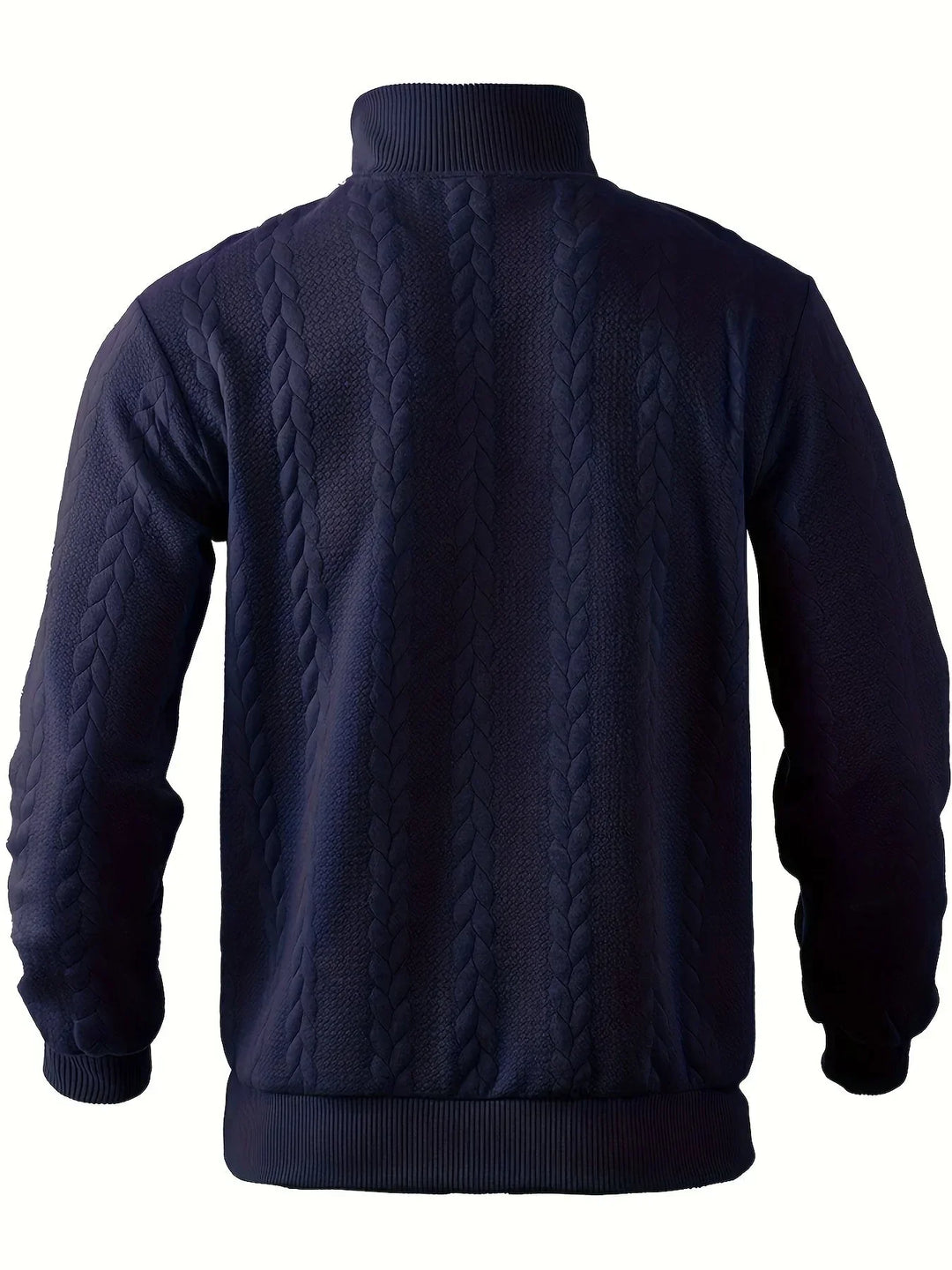 Andrés | Suéter vintage con cuello alto y cremallera