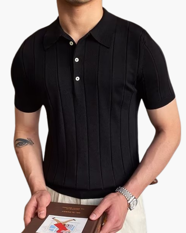 Soria | Polo de Algodón Rayado