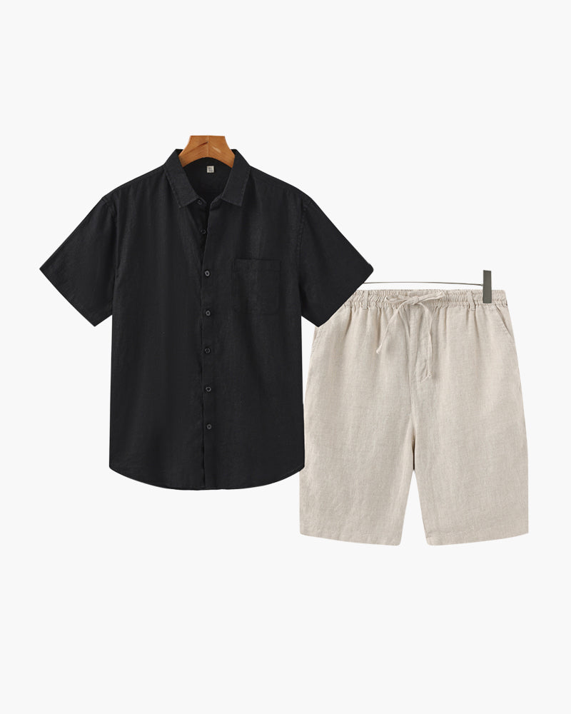 Formentera |Conjunto de Lino  (Pantalones Cortos)