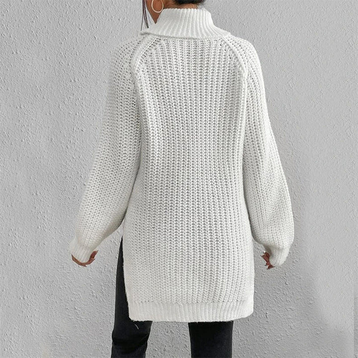 Lucy™ | Turtleneck jumper with slit