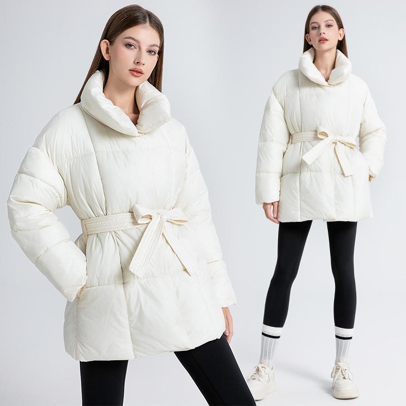 AMELIE – Quilted Winter Coat with Belt