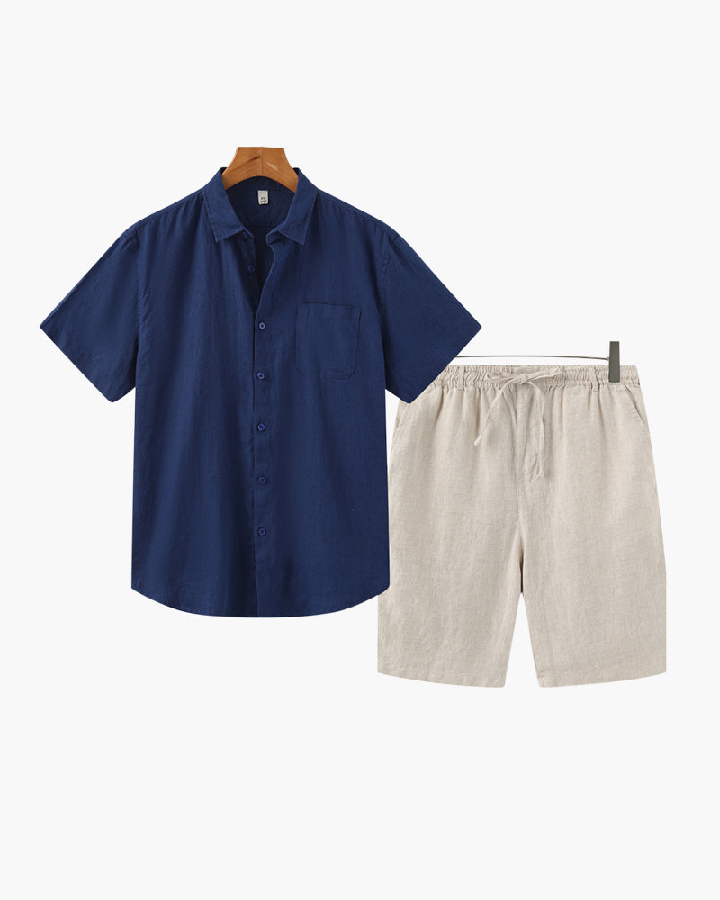 Formentera |Conjunto de Lino  (Pantalones Cortos)