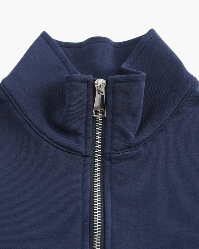 Duna | Sudadera de Algodón con Cierre de Cremallera