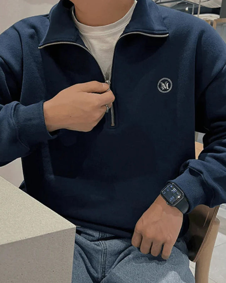 Duna | Sudadera de Algodón con Cierre de Cremallera