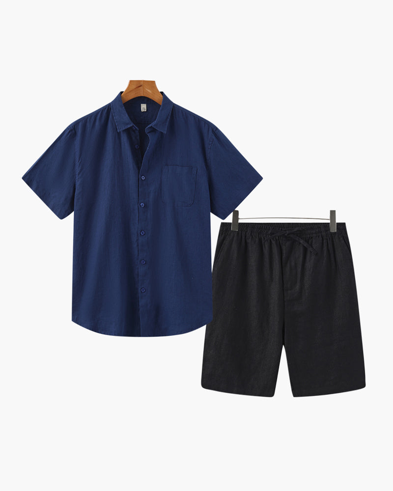 Formentera |Conjunto de Lino  (Pantalones Cortos)