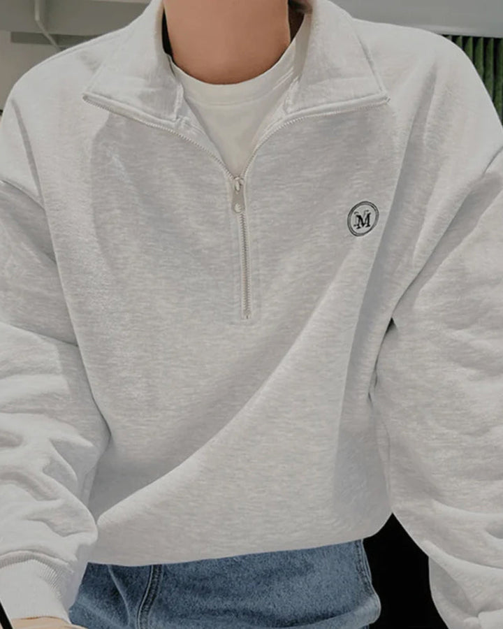 Duna | Sudadera de Algodón con Cierre de Cremallera