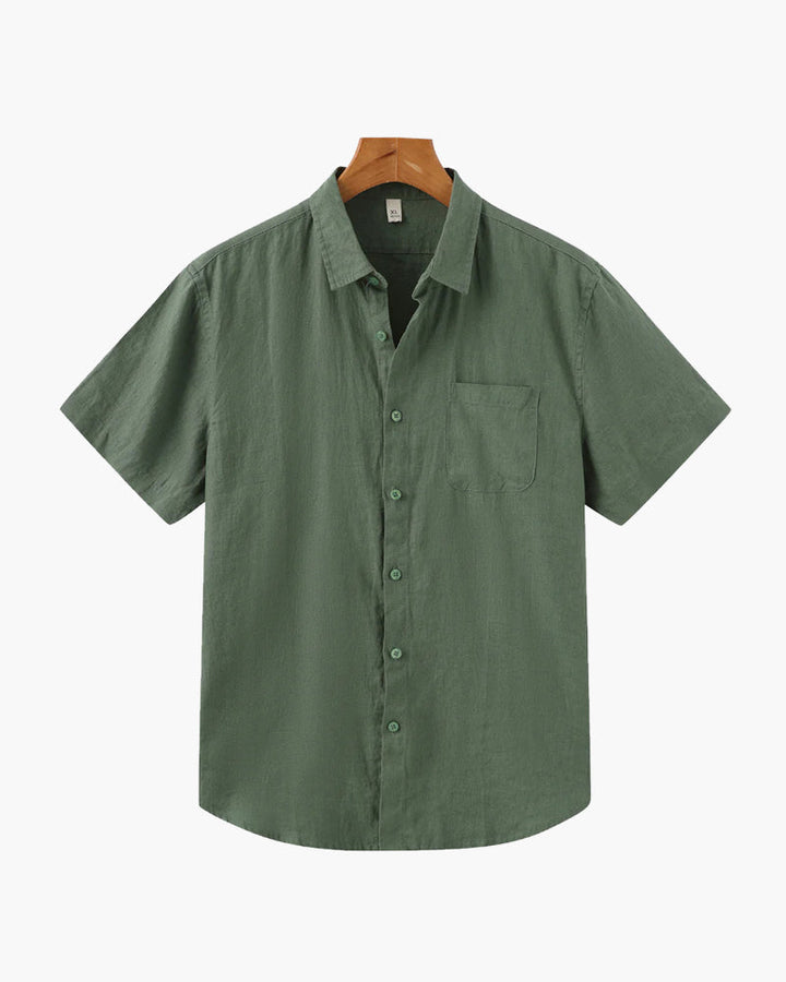 Melila | Camisa de Lino de Manga Corta