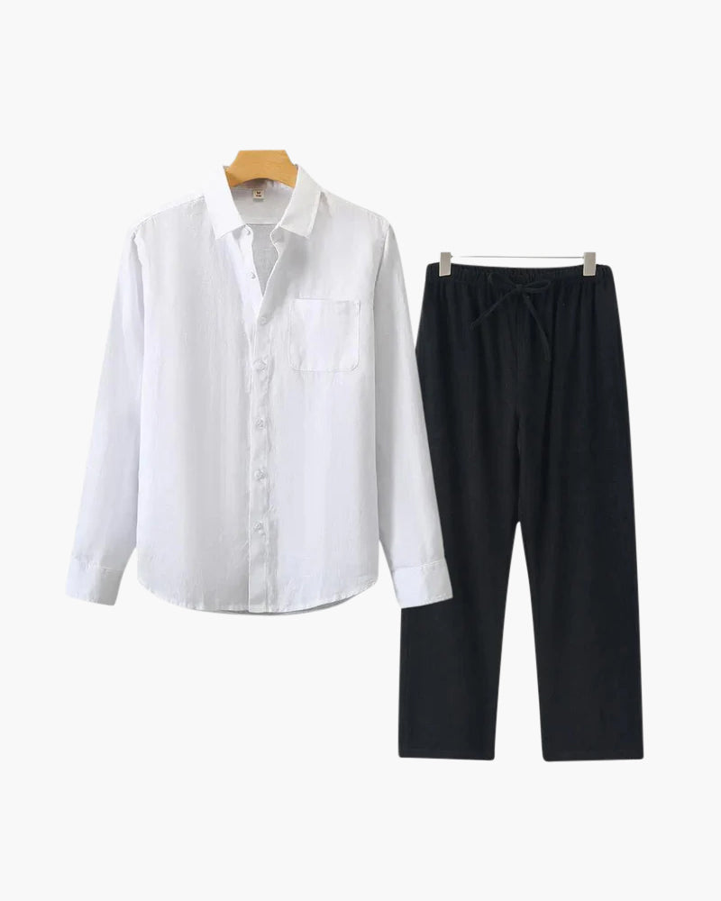 Castellón | Conjunto de Lino de Manga Larga