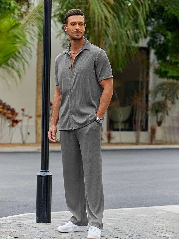 Melilla | Conjunto de Camisa de Corte Suelto