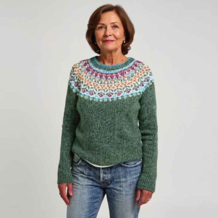 ALMA – JERSEY DE PUNTO VINTAGE ISLAND PARA MUJER