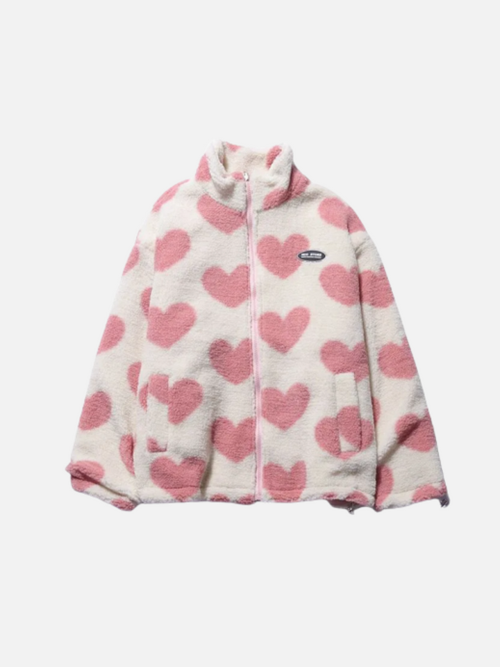 Azalea | Chaqueta Reversible con Corazones