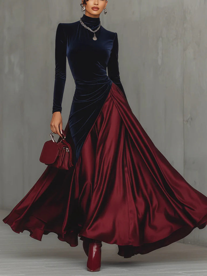 Lira ❘ Vestido largo bicolor