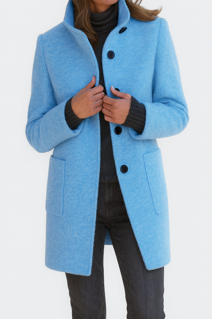 Lidia | Chaqueta de lana con cuello alto