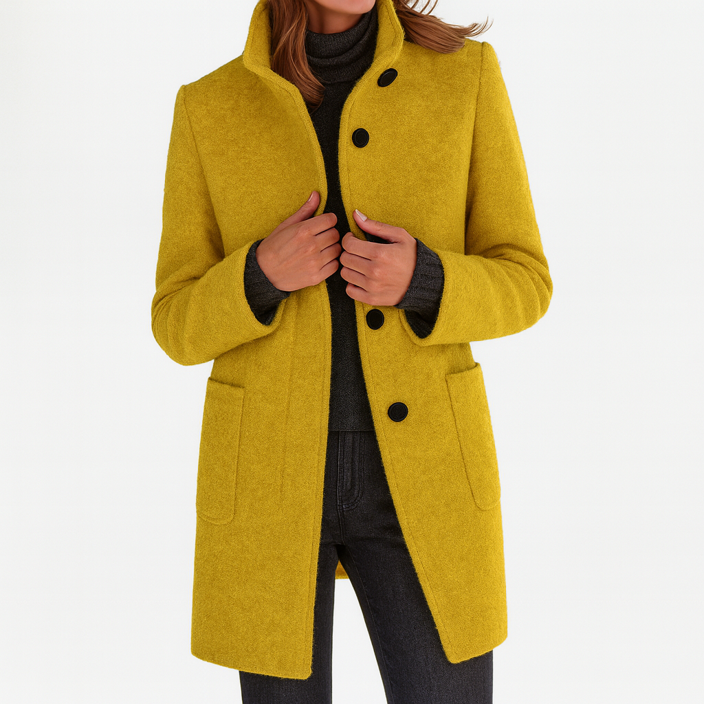 Lidia | Chaqueta de lana con cuello alto