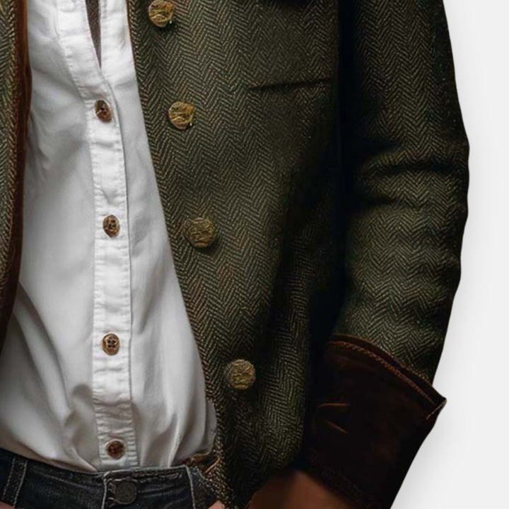 Ana chaqueta | elegante con detalles de terciopelo