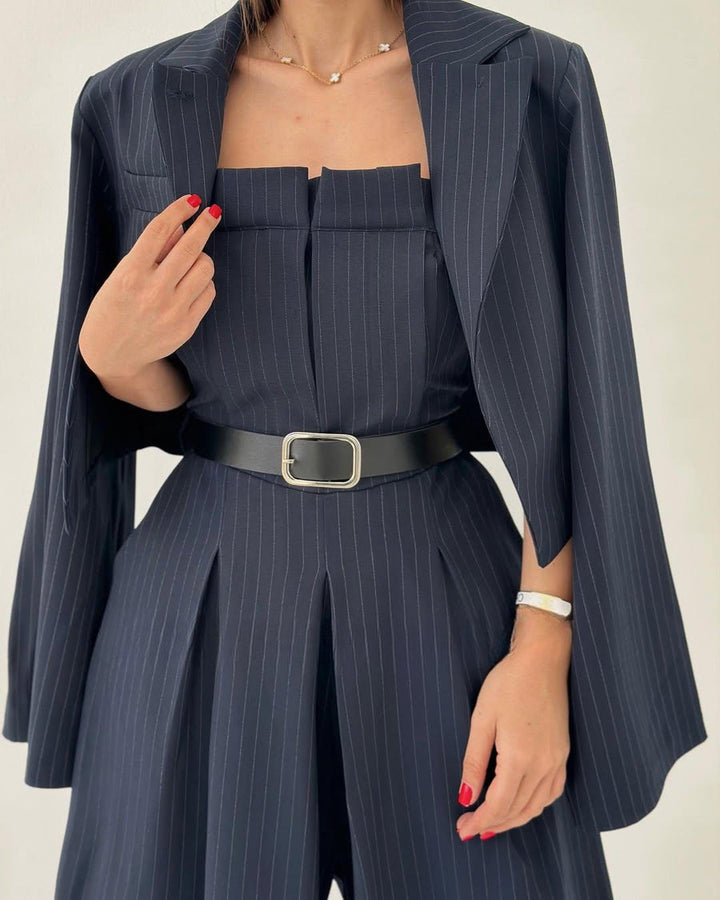 Elena | Conjunto de bustier y chaqueta – Elegancia moderna