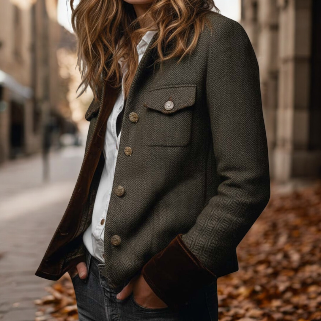 DARMAE™ | Tweed and velvet jacket