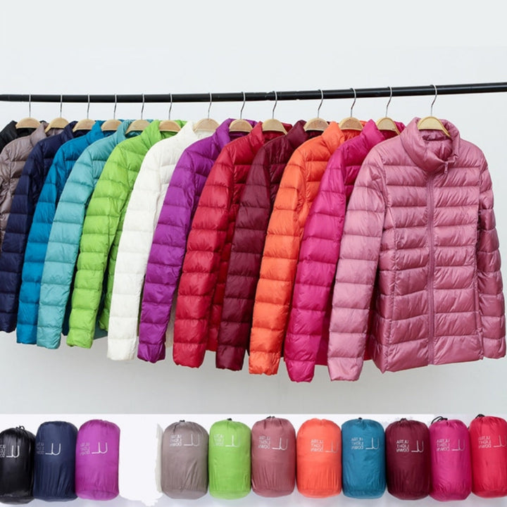 Myra™ | Chaqueta de plumas ultral ligera con sofisticados pliegues