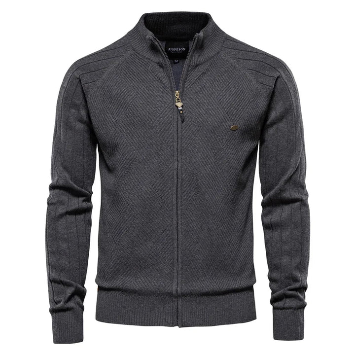Nicolás | Suéter-chaqueta de algodón premium