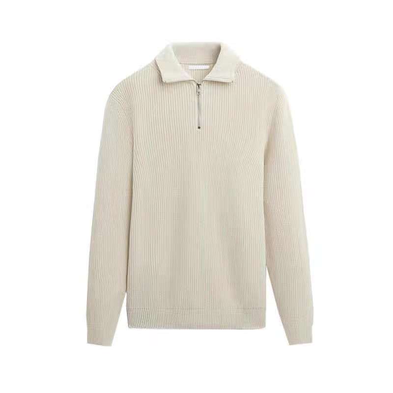Pamplona | Sudadera de media cremallera con elegante diseño de punto