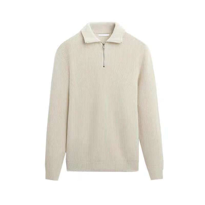 Pamplona | Sudadera de media cremallera con elegante diseño de punto