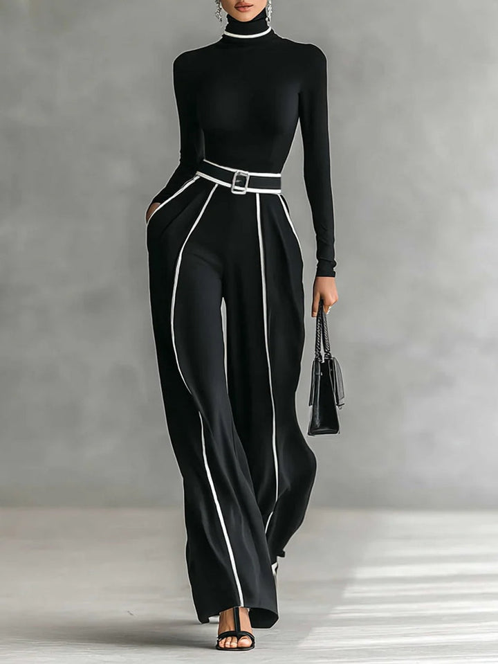 Emma™ | Chic High-Neck Two-Piece Ensemble