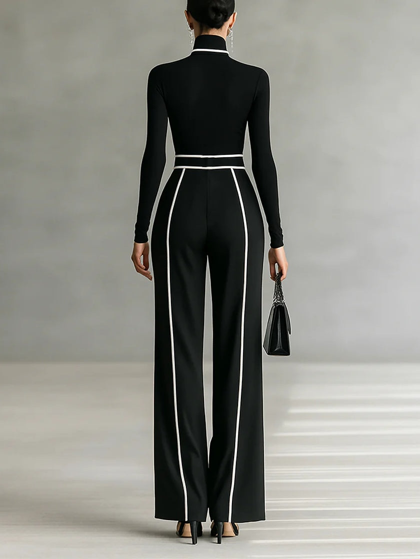 Emma™ | Chic High-Neck Two-Piece Ensemble