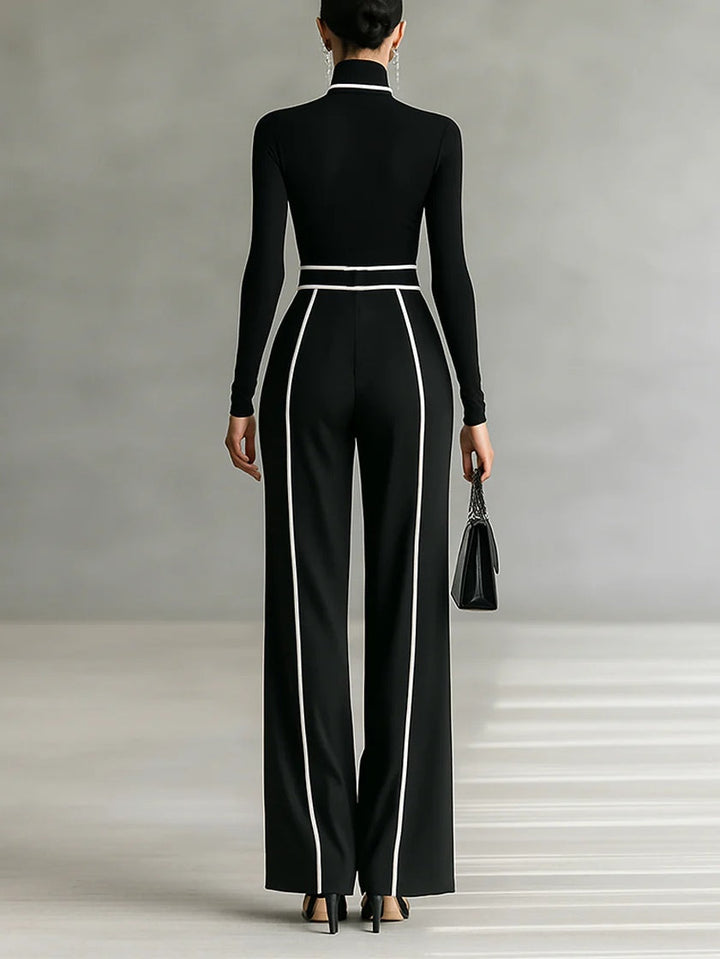 Emma™ | Chic High-Neck Two-Piece Ensemble