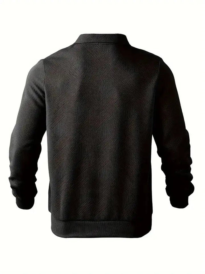 Fuego | Suéter de cremallera con diseño estampado