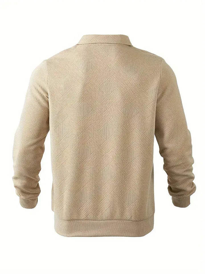 Fuego | Suéter de cremallera con diseño estampado