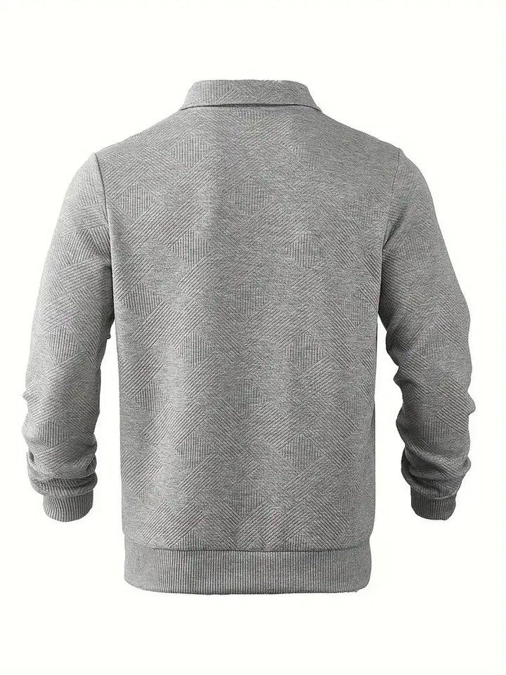 Fuego | Suéter de cremallera con diseño estampado