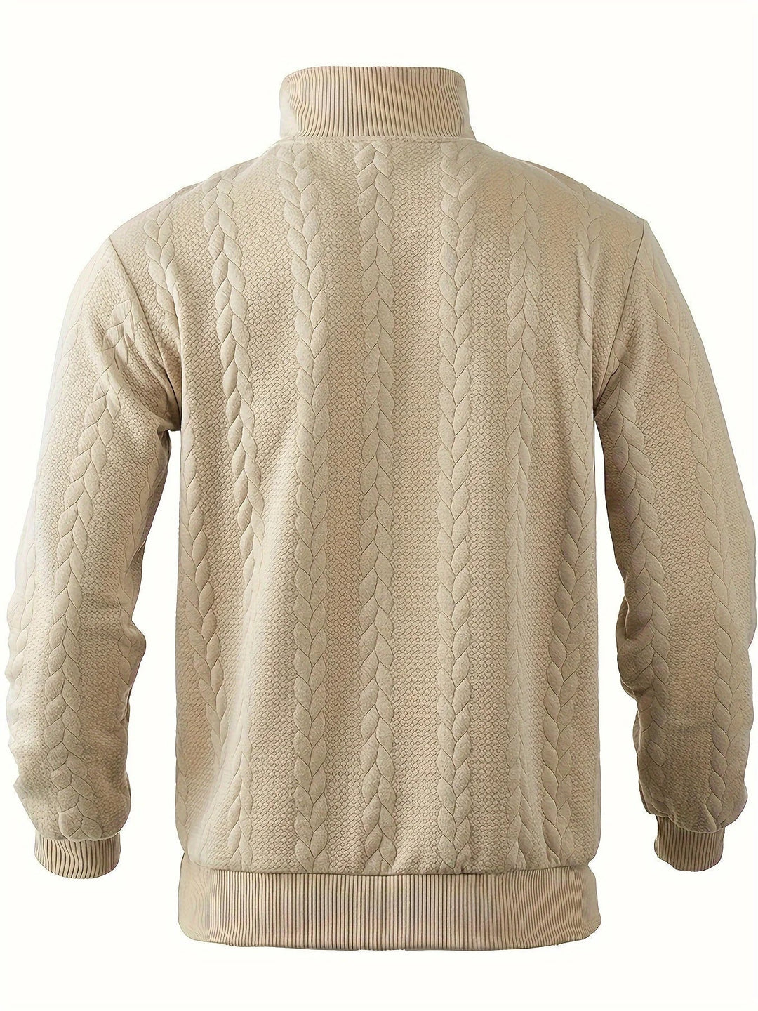 Andrés | Suéter vintage con cuello alto y cremallera