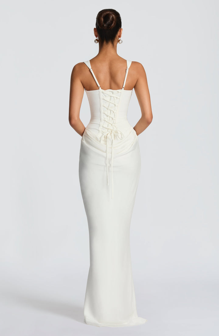 Leonor ❘ Vestido maxi de escote cuadrado