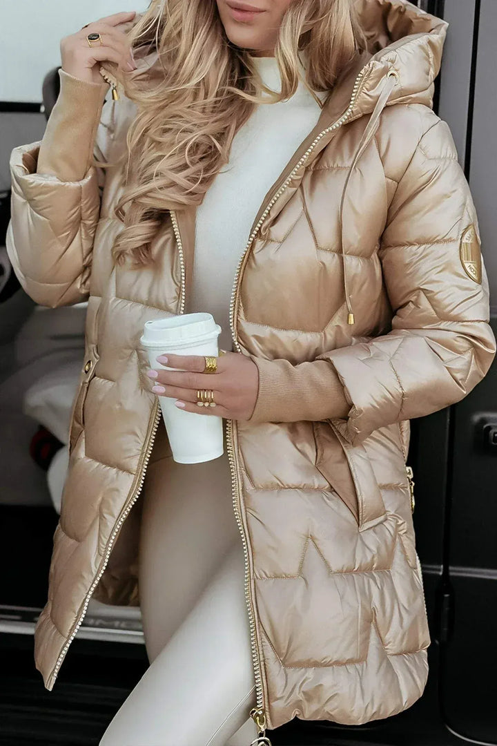 Karen | Abrigo de invierno con Capucha y Acolchado