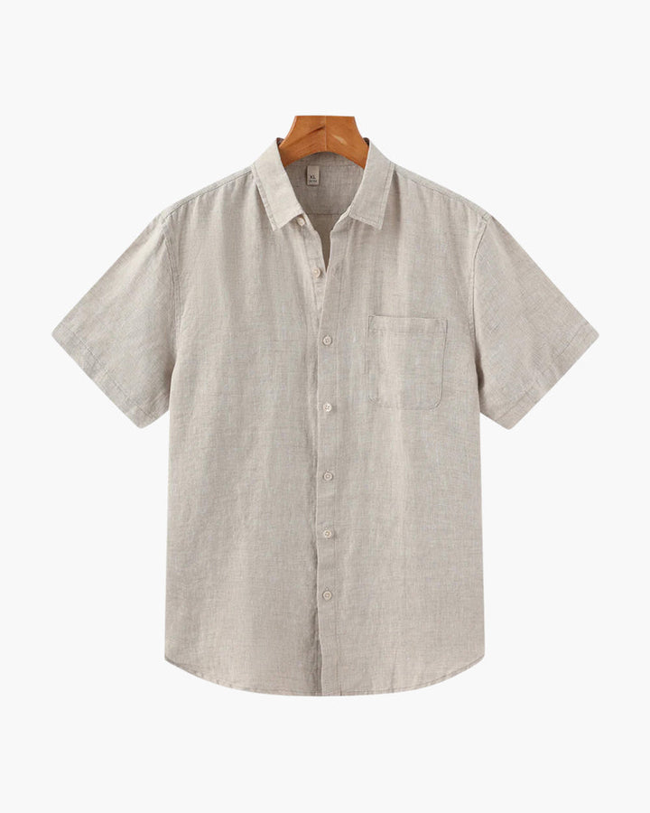 Melila | Camisa de Lino de Manga Corta