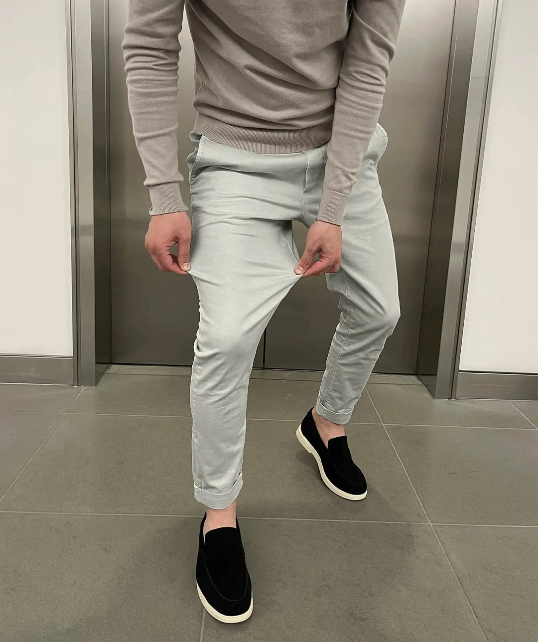 Jerez | Chino elásticos slim de lujo