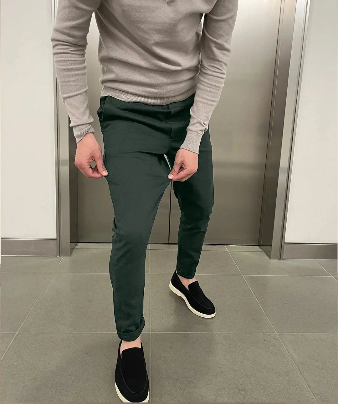 Jerez | Chino elásticos slim de lujo