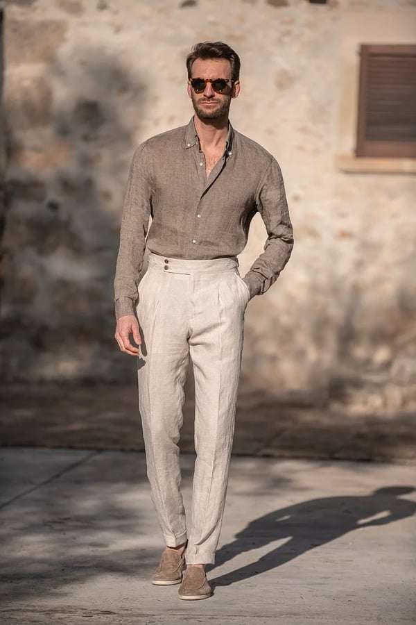 Mar | Pantalones personalizados con ajustes laterales
