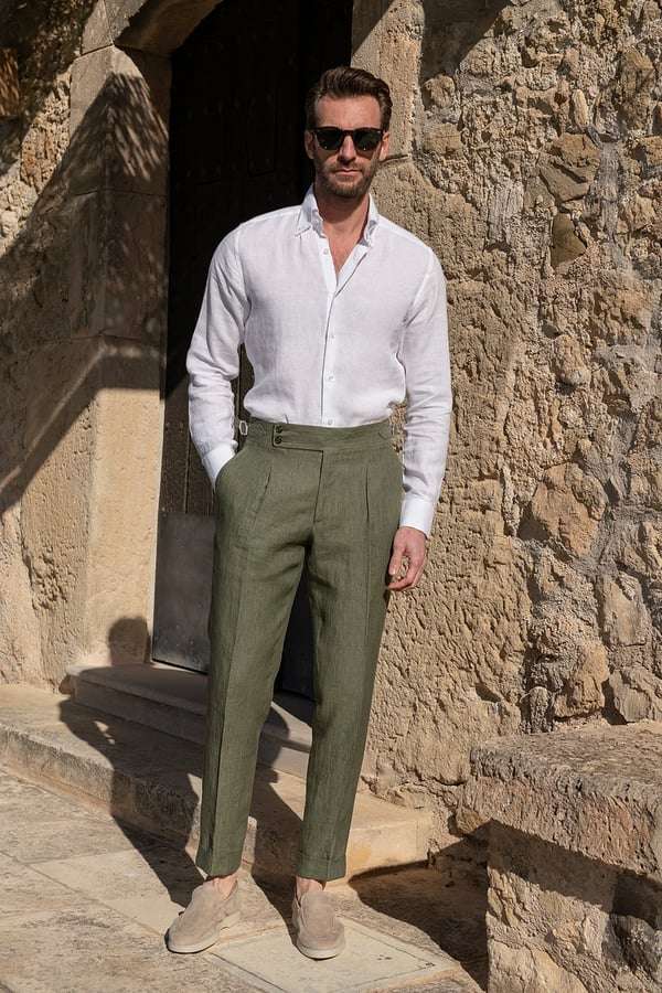 Mar | Pantalones personalizados con ajustes laterales